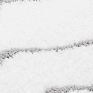 Alfombra Poliéster, Con Rombos, Blanco y Gris, Estilo Scandi Nórdico - Imagen 2