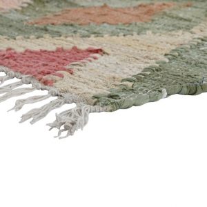 Alfombra de Algodón, Rombos, Multicolores, Estilo Urban Chic - Imagen 4