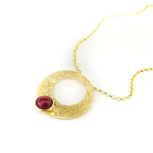 Colgante Detalles Al-Ándalus, Bañado Oro, Vidrio Distintos Colores, Estilo Al-Ándalus - Imagen 7