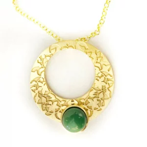 Colgante Detalles Al-Ándalus, Bañado Oro, Vidrio Distintos Colores, Estilo Al-Ándalus - Imagen 5