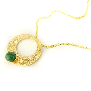 Colgante Detalles Al-Ándalus, Bañado Oro, Vidrio Distintos Colores, Estilo Al-Ándalus - Imagen 2