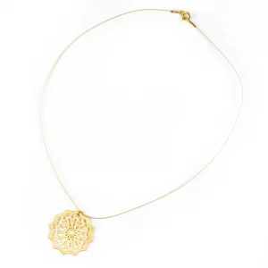 Collar Detalles Al-Ándalus, Bañado Oro, Geometrías Estilo Al-Ándalus - Imagen 3