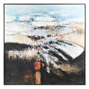 Cuadro Lienzo, Abstracto, Moderno, Acabado Pintado a Mano, 155 x 5 x 155 - Imagen 1