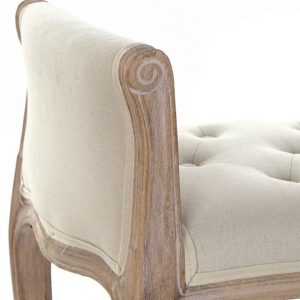 Descalzadora, Madera Rubberwood, Color Natural, Diseño Vintage Tradicional - Imagen 3