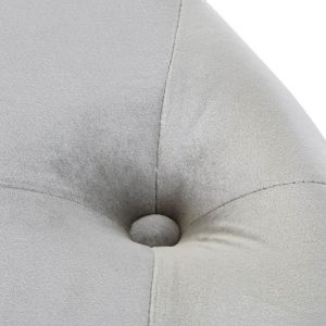 Set Reposapiés, Juego 2 Pufs Velvet MDF, Terciopelo Color Rosa o Gris - Imagen 4