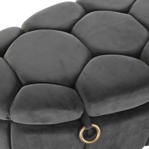 Descalzadora, Reposapiés, Baúl, Color Beige o Gris, Diseño Scandi Nórdico - Imagen 2