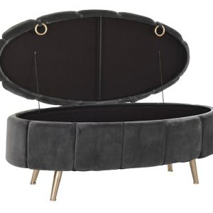 Descalzadora, Reposapiés, Baúl, Color Beige o Gris, Diseño Scandi Nórdico - Imagen 6