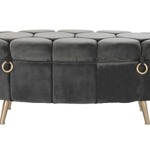 Descalzadora, Reposapiés, Baúl, Color Beige o Gris, Diseño Scandi Nórdico - Imagen 10