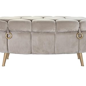 Descalzadora, Reposapiés, Baúl, Color Beige o Gris, Diseño Scandi Nórdico - Imagen 11