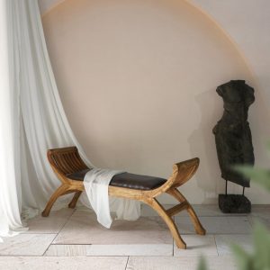 Descalzadora, Madera Coabilla Piel, Color Natural Marrón, Diseño Vintage Retro - Imagen 2