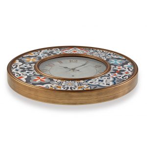 Reloj de Pared, Redondo, Decorativo, Multicolor, Metal Estilo Vintage Retro - Imagen 2