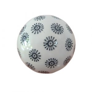 3 Bolas Decorativas, Cerámica, Hogar Mesa, Color Blanco Negro - Imagen 6