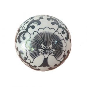 3 Bolas Decorativas, Cerámica, Hogar Mesa, Color Blanco Negro - Imagen 4