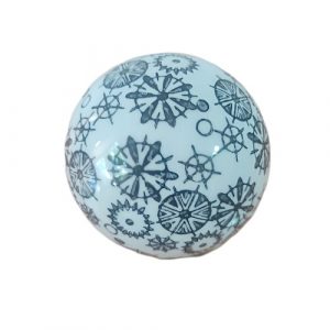 3 Bolas Decorativas, Cerámica, Hogar Mesa, Color Blanco Negro - Imagen 8