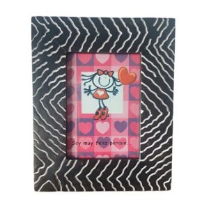 2 Portafotos Portaretratos Decoración, Madera con Soporte de Pie - Imagen 3