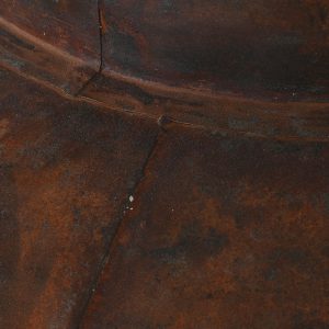 Ánfora, Jarrón alto Decoración, Hierro Acabado Óxido, color Marrón - Imagen 2