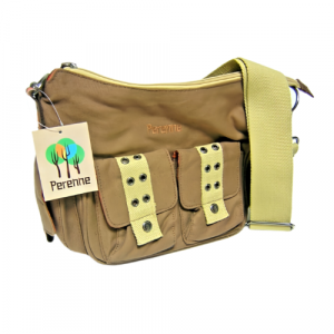 Bolso Diseño Mano Colgar, Marca Perenne, Marrón Olive Naranja - Imagen 1