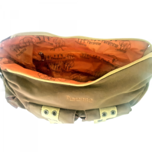 Bolso Diseño Mano Colgar, Marca Perenne, Marrón Olive Naranja - Imagen 5