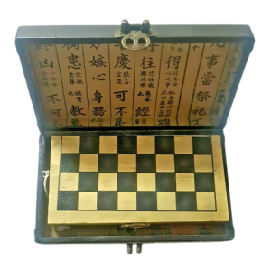 Juego Dama, Caja Decoración, Hecha a mano de madera, plegable - Imagen 1