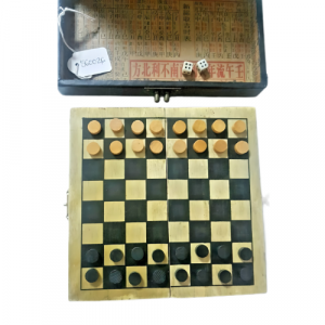 Juego Dama, Caja Decoración, Hecha a mano de madera, plegable - Imagen 4