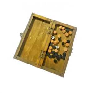 Juego Dama, Caja Decoración, Hecha a mano de madera, plegable - Imagen 5