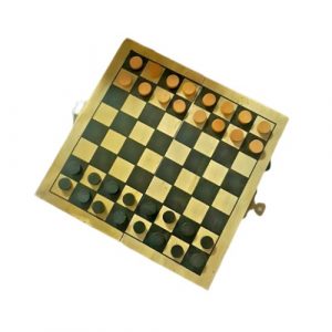 Juego Dama, Caja Decoración, Hecha a mano de madera, plegable - Imagen 6