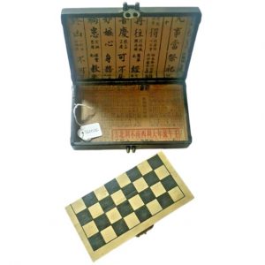 Juego Dama, Caja Decoración, Hecha a mano de madera, plegable - Imagen 7