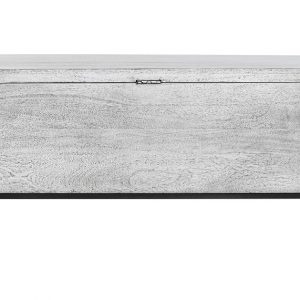 Baúl, Arcón Madera Mango Cerámica, Color Gris Multicolor, Diseño Envejecido - Imagen 8